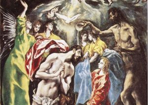 Image El Bautismo de Cristo El Greco version1609 recortada