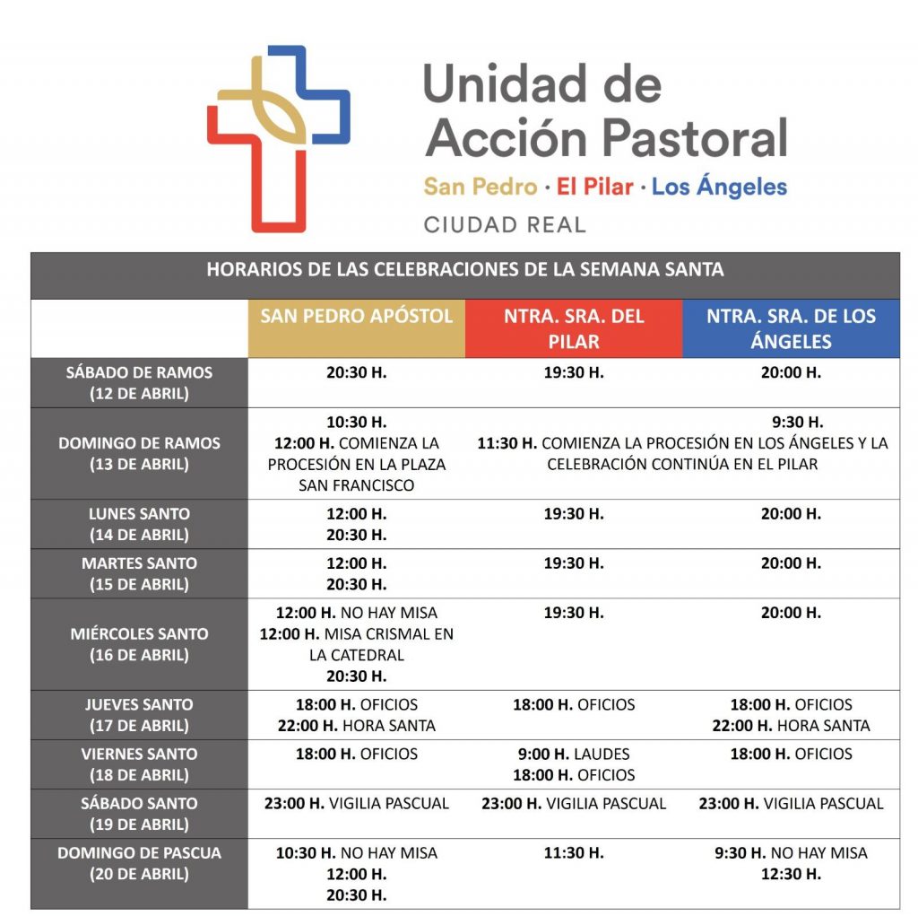 20250406 Horario Semana Santa 2025