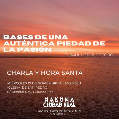Charla y Hora Santa – Hakuna 19/11/25