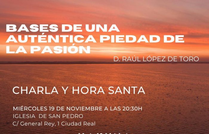 Charla y Hora Santa – Hakuna 19/11/25